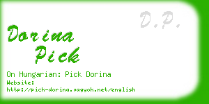 dorina pick business card